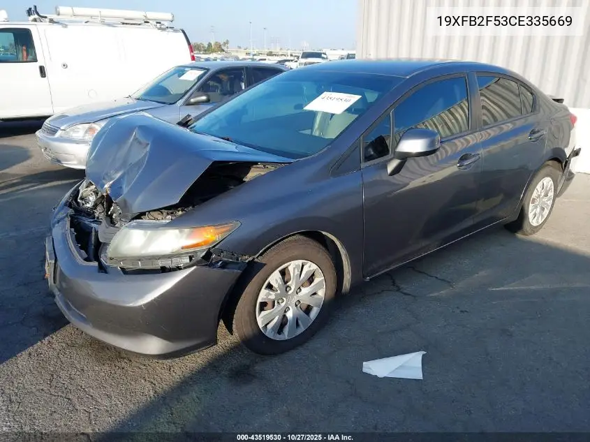 19XFB2F53CE335669 2012 Honda Civic Lx