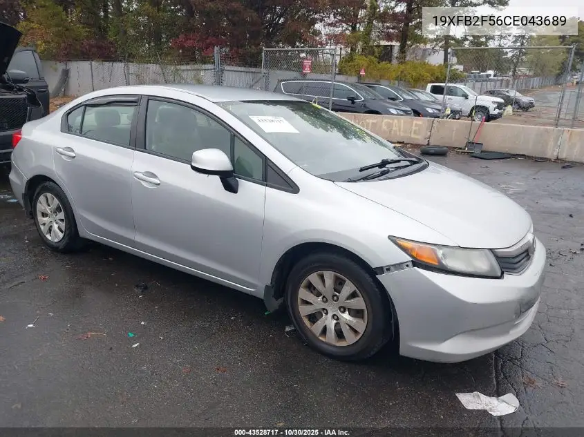 19XFB2F56CE043689 2012 Honda Civic Lx