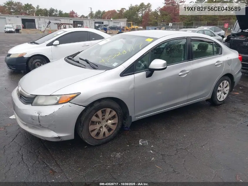 19XFB2F56CE043689 2012 Honda Civic Lx
