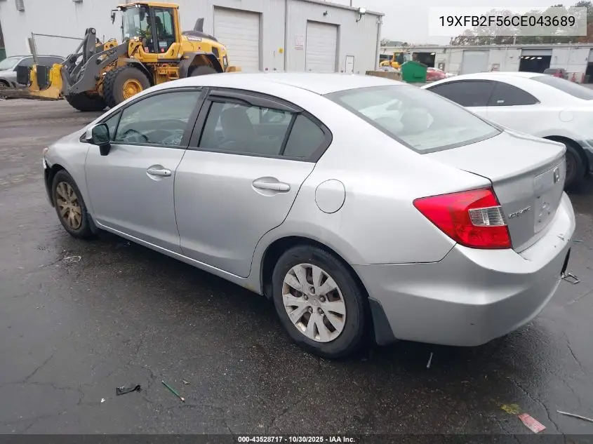 19XFB2F56CE043689 2012 Honda Civic Lx
