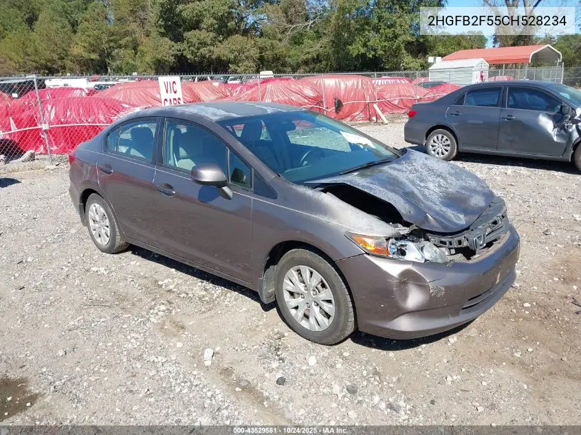 2HGFB2F55CH528234 2012 Honda Civic Lx