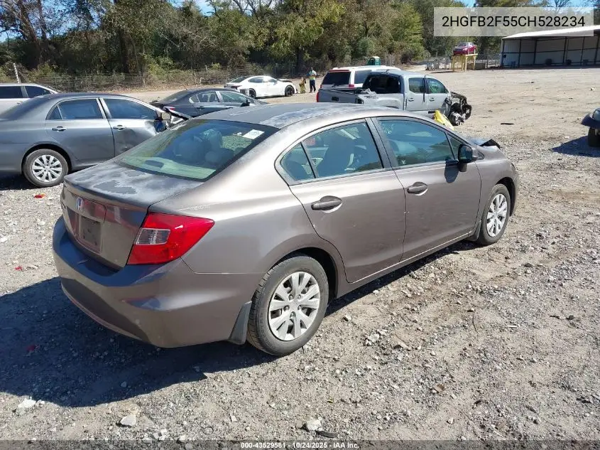 2HGFB2F55CH528234 2012 Honda Civic Lx