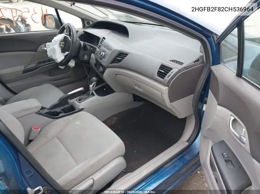 2HGFB2F82CH536964 2012 Honda Civic Ex