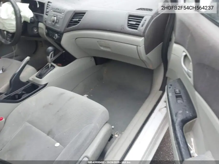 2HGFB2F54CH564237 2012 Honda Civic Lx