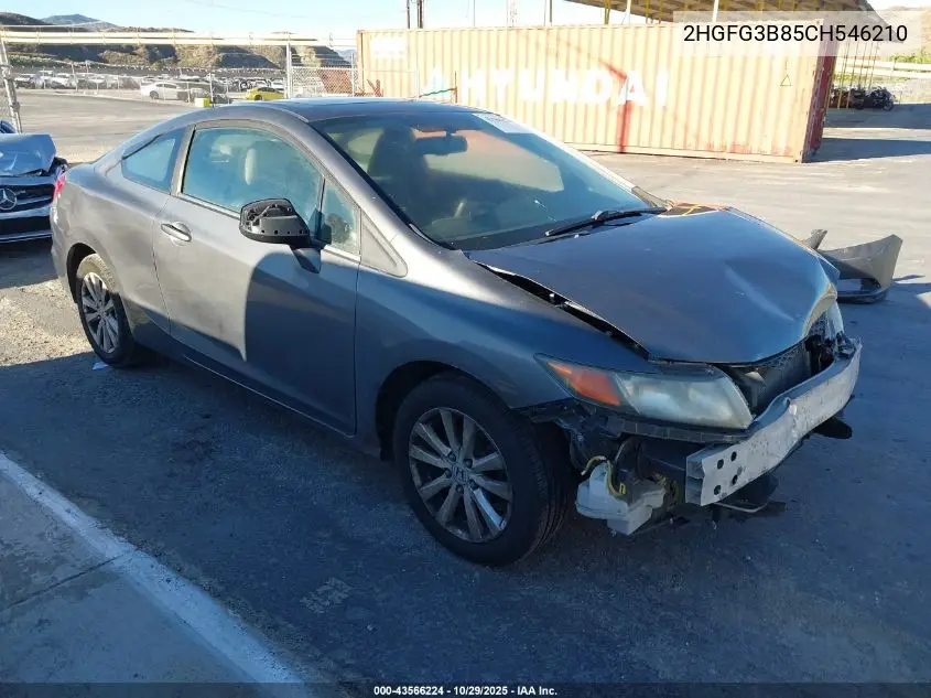 2HGFG3B85CH546210 2012 Honda Civic Ex