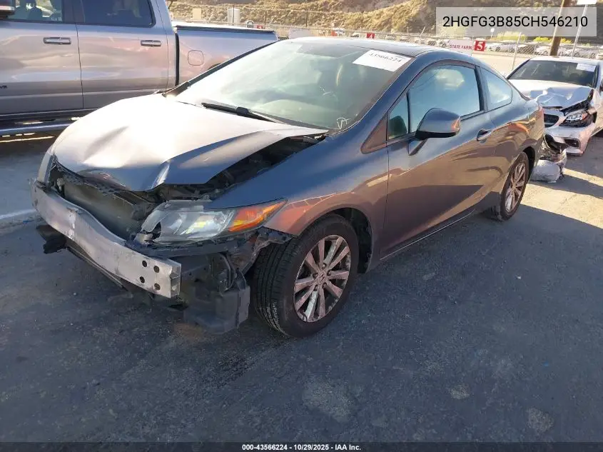 2HGFG3B85CH546210 2012 Honda Civic Ex