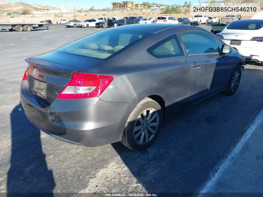 2HGFG3B85CH546210 2012 Honda Civic Ex