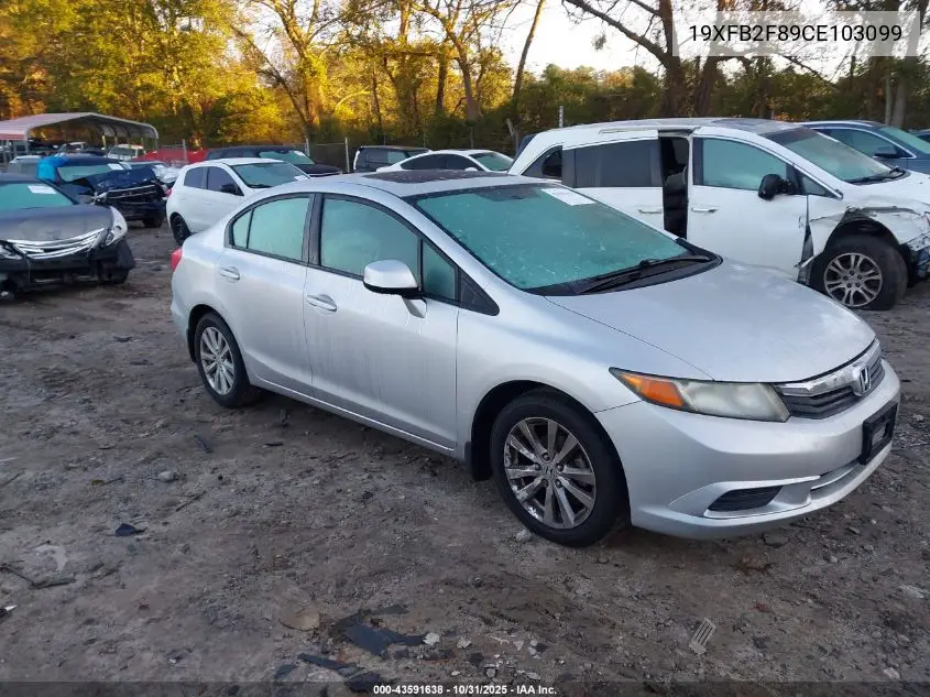 19XFB2F89CE103099 2012 Honda Civic Ex