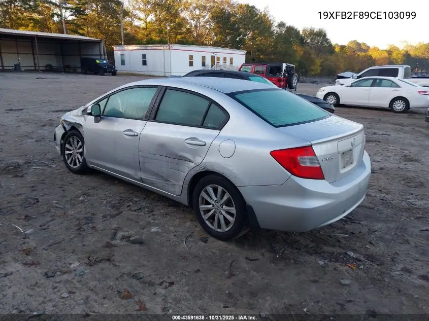 19XFB2F89CE103099 2012 Honda Civic Ex