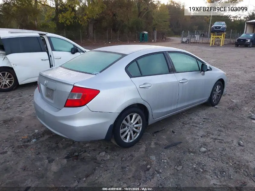 19XFB2F89CE103099 2012 Honda Civic Ex