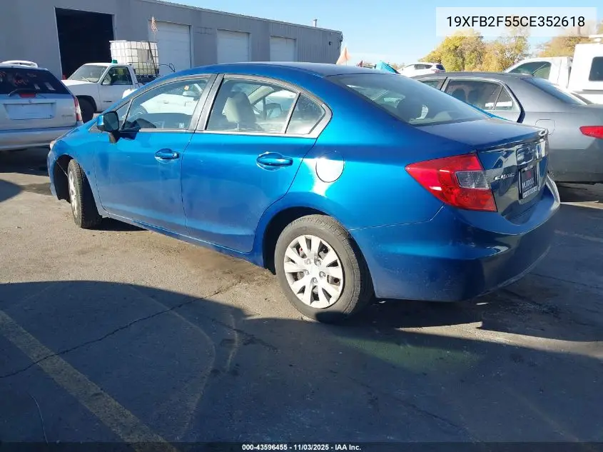19XFB2F55CE352618 2012 Honda Civic Lx
