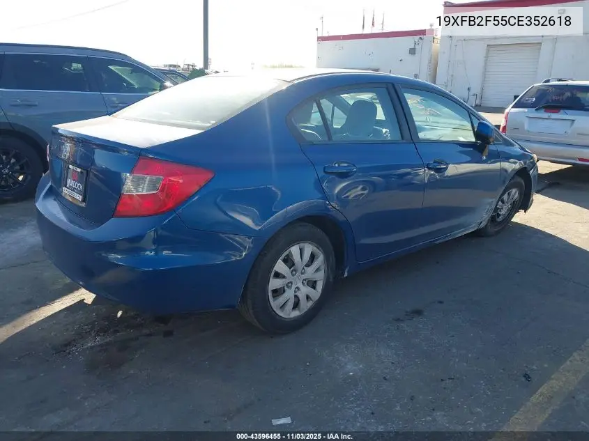 19XFB2F55CE352618 2012 Honda Civic Lx