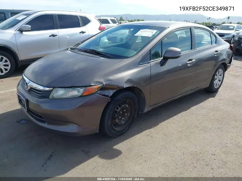 19XFB2F52CE349871 2012 Honda Civic Lx