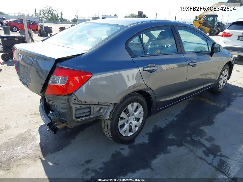 19XFB2F5XCE342604 2012 Honda Civic Lx