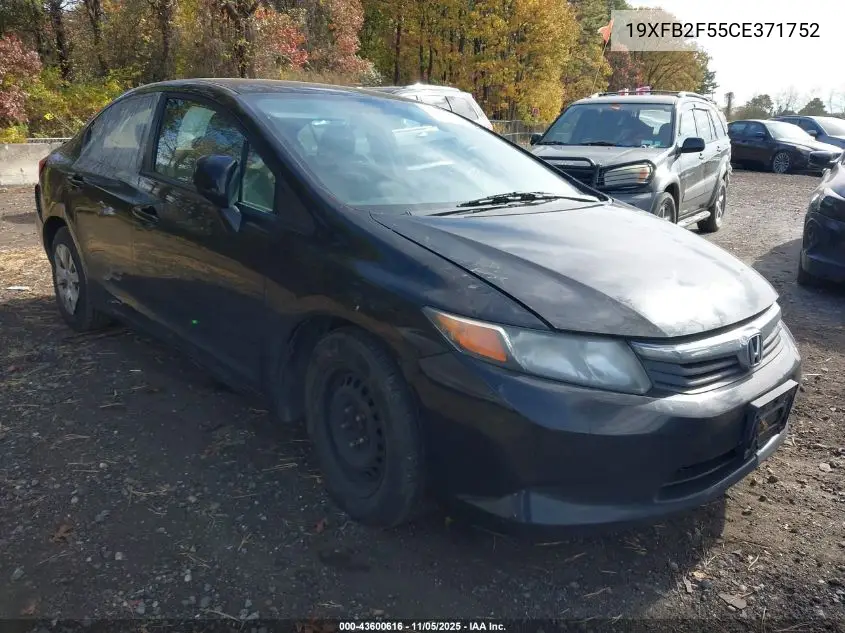 19XFB2F55CE371752 2012 Honda Civic Lx