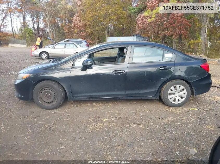 19XFB2F55CE371752 2012 Honda Civic Lx