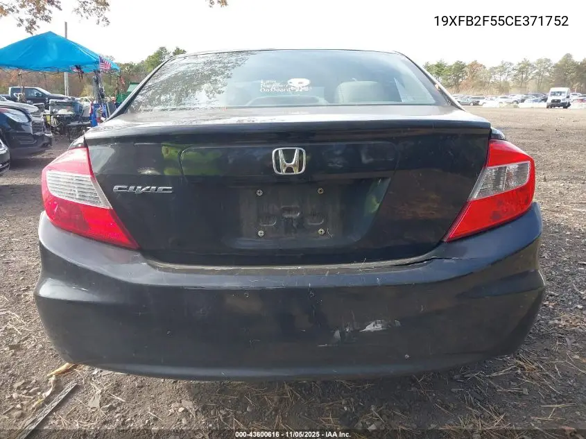 19XFB2F55CE371752 2012 Honda Civic Lx