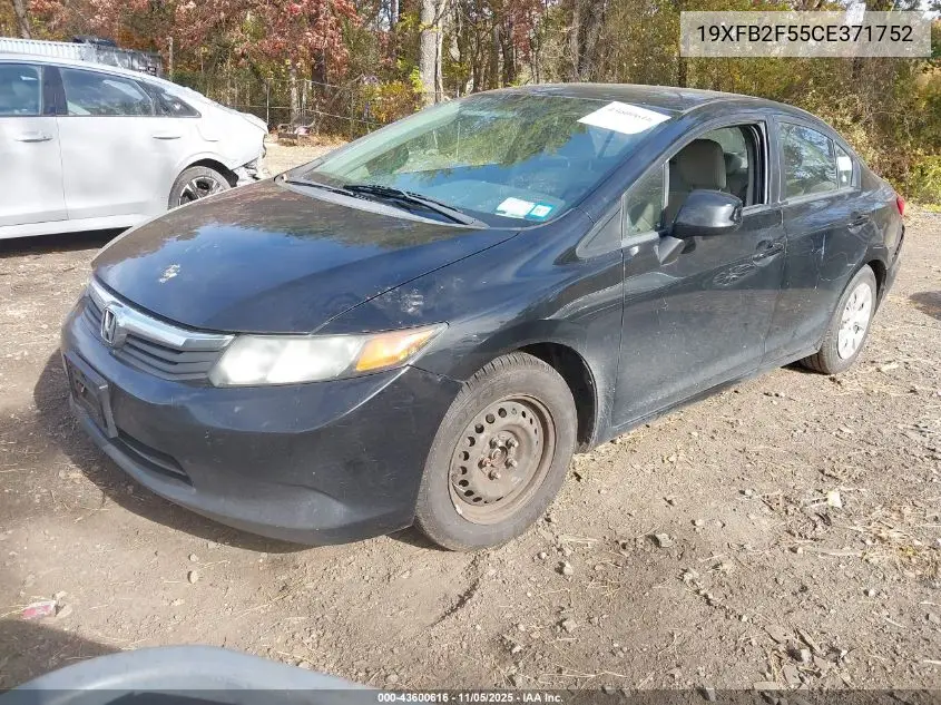 19XFB2F55CE371752 2012 Honda Civic Lx