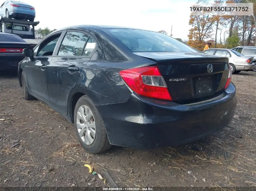 19XFB2F55CE371752 2012 Honda Civic Lx