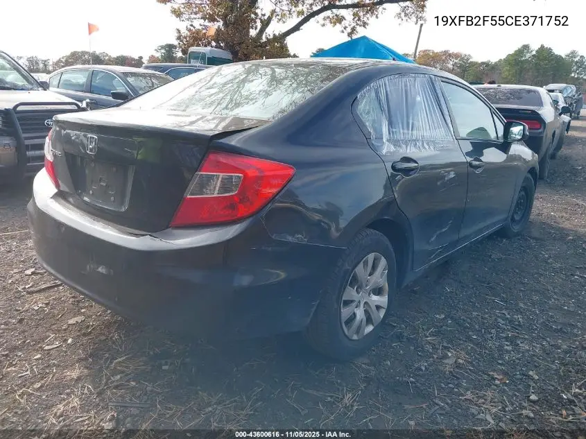 19XFB2F55CE371752 2012 Honda Civic Lx