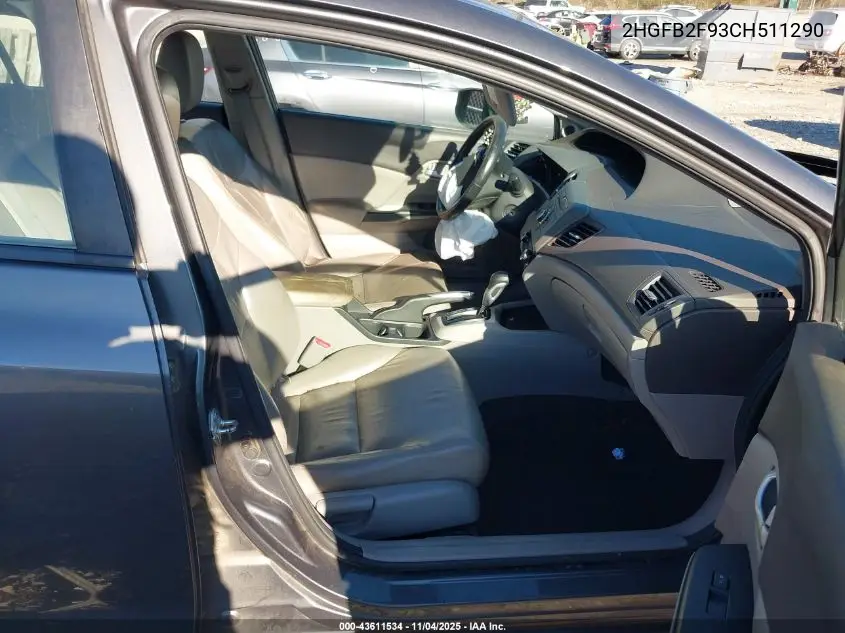 2HGFB2F93CH511290 2012 Honda Civic Ex-L