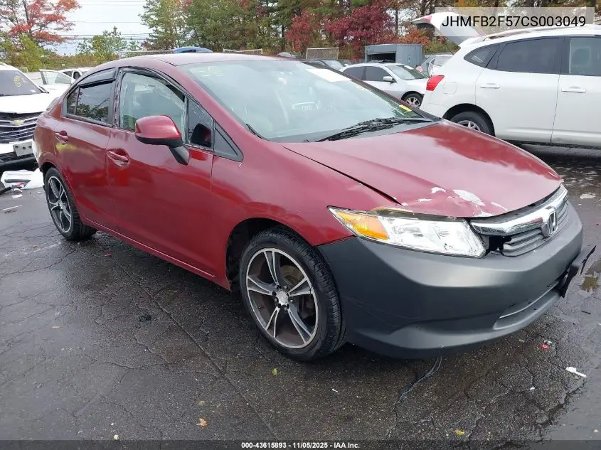 JHMFB2F57CS003049 2012 Honda Civic Lx