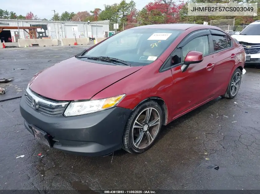JHMFB2F57CS003049 2012 Honda Civic Lx