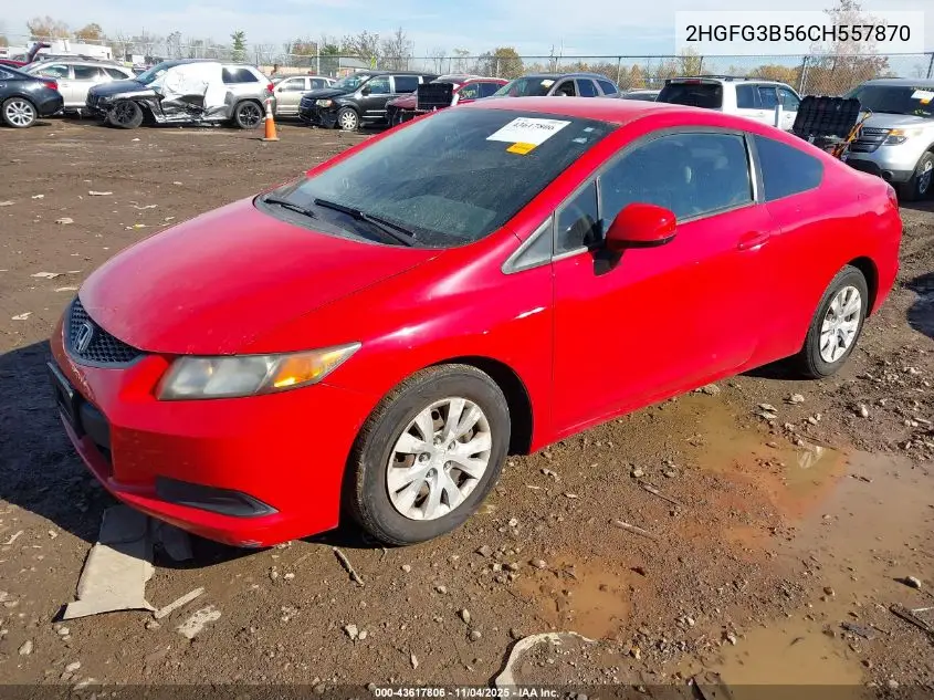 2HGFG3B56CH557870 2012 Honda Civic Lx