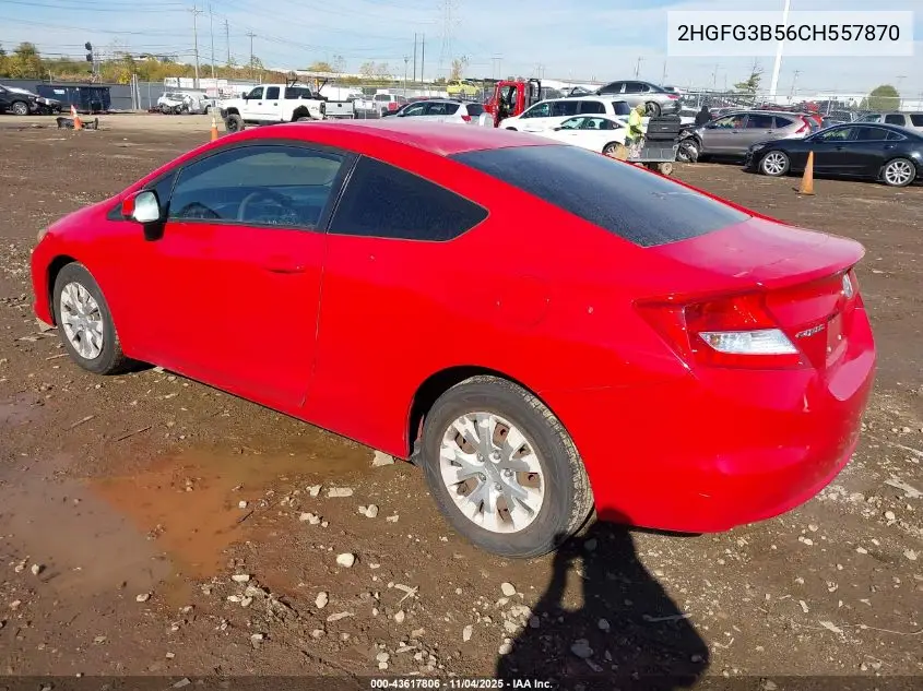 2HGFG3B56CH557870 2012 Honda Civic Lx