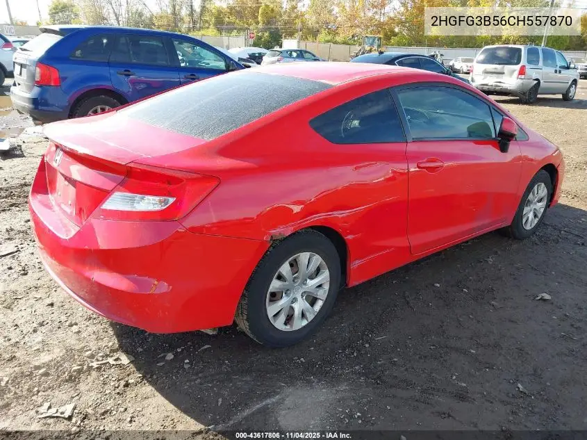 2HGFG3B56CH557870 2012 Honda Civic Lx