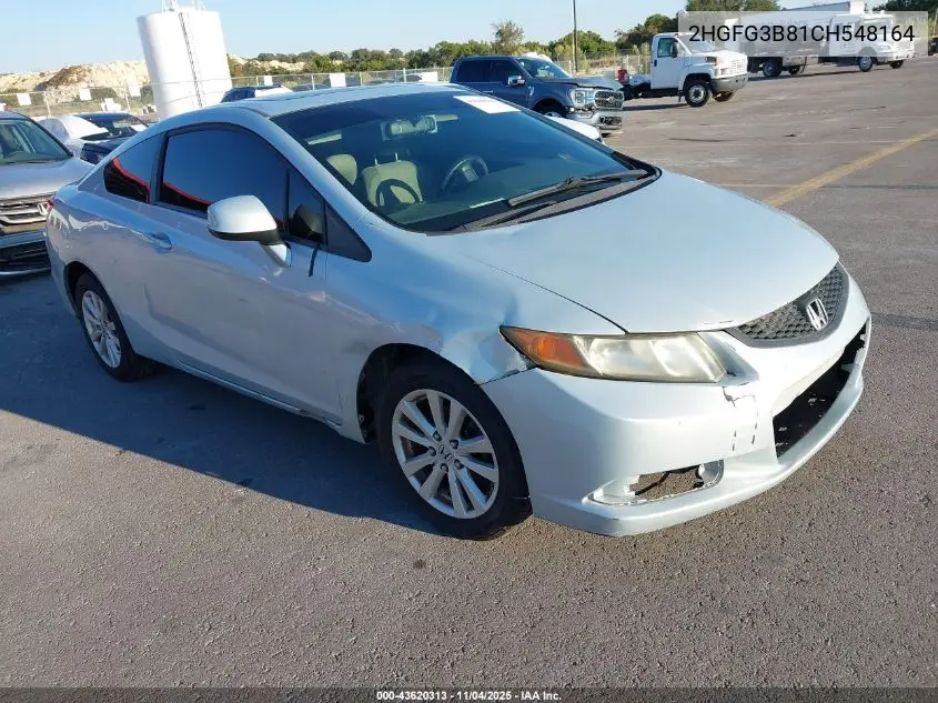 2HGFG3B81CH548164 2012 Honda Civic Ex