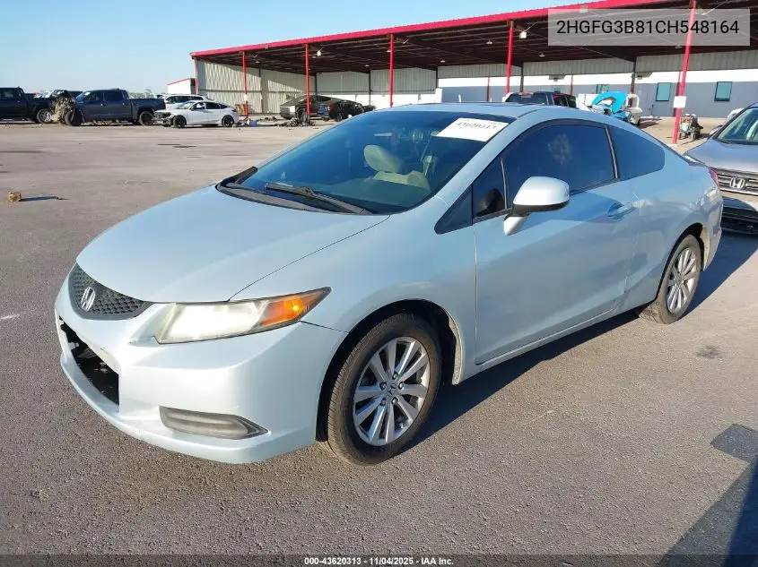 2HGFG3B81CH548164 2012 Honda Civic Ex