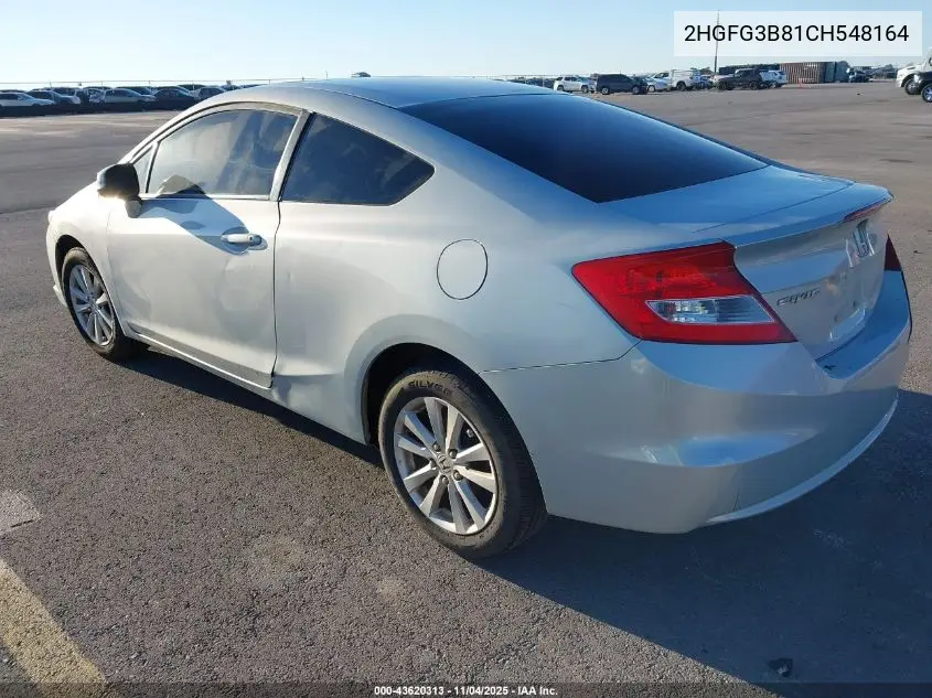 2HGFG3B81CH548164 2012 Honda Civic Ex