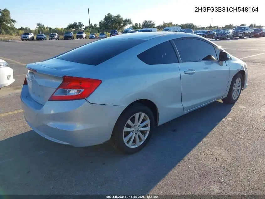 2HGFG3B81CH548164 2012 Honda Civic Ex
