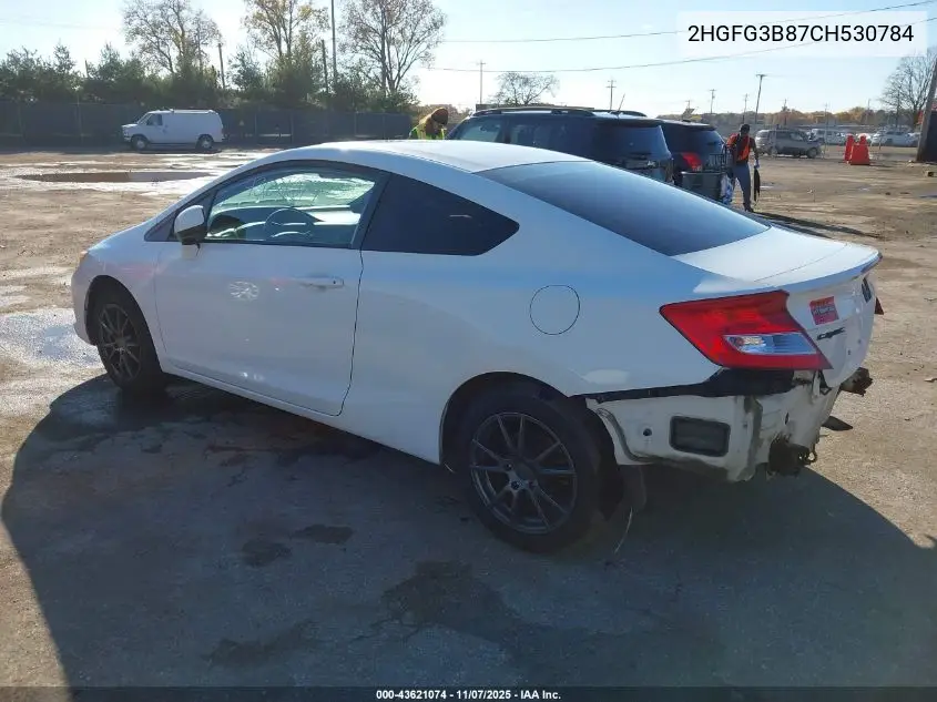 2HGFG3B87CH530784 2012 Honda Civic Ex
