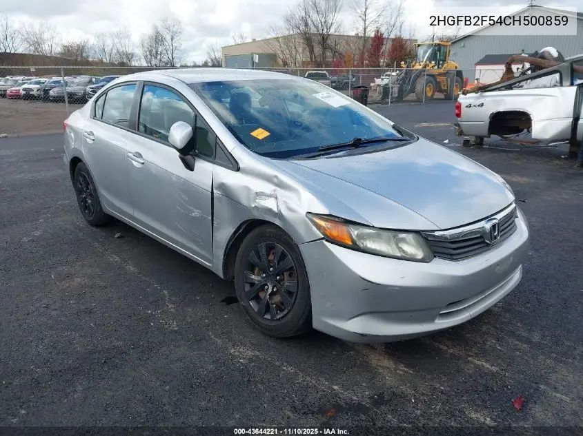 2HGFB2F54CH500859 2012 Honda Civic Lx