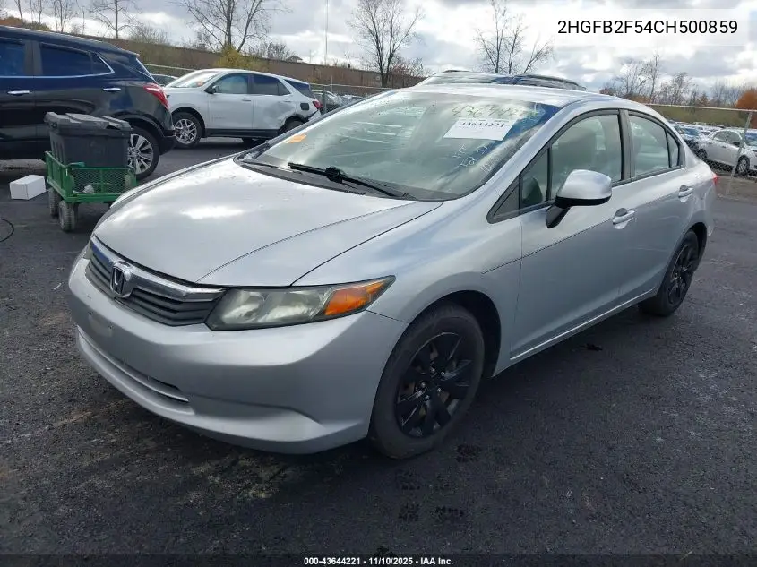 2HGFB2F54CH500859 2012 Honda Civic Lx