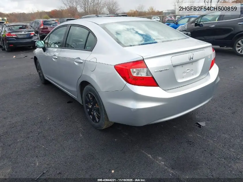 2HGFB2F54CH500859 2012 Honda Civic Lx