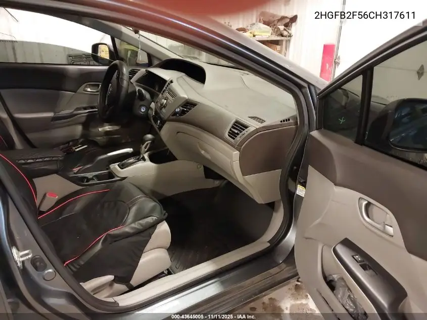 2HGFB2F56CH317611 2012 Honda Civic Lx