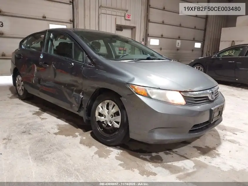 19XFB2F50CE003480 2012 Honda Civic Lx