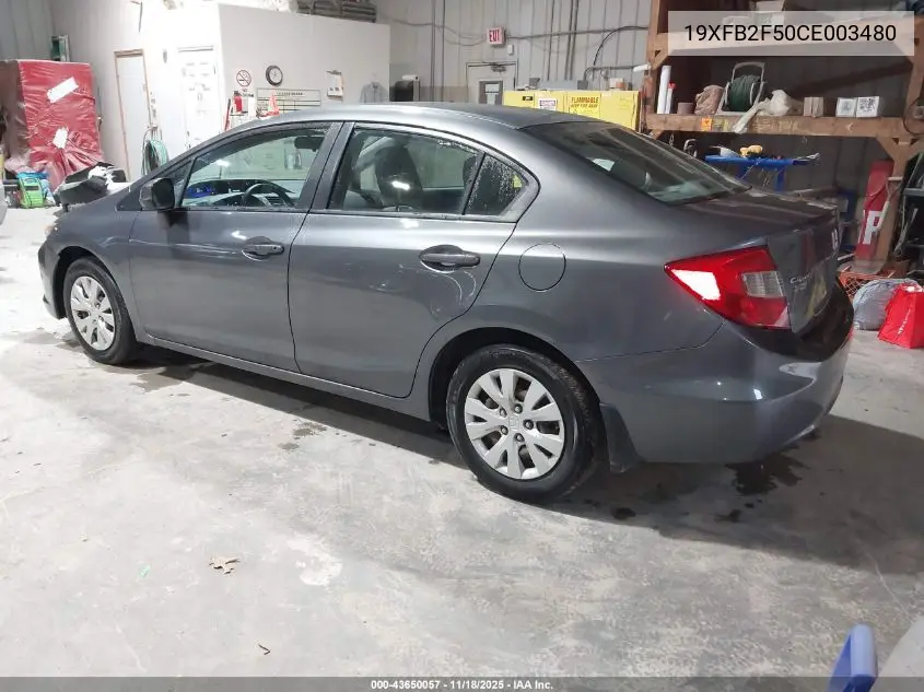 19XFB2F50CE003480 2012 Honda Civic Lx