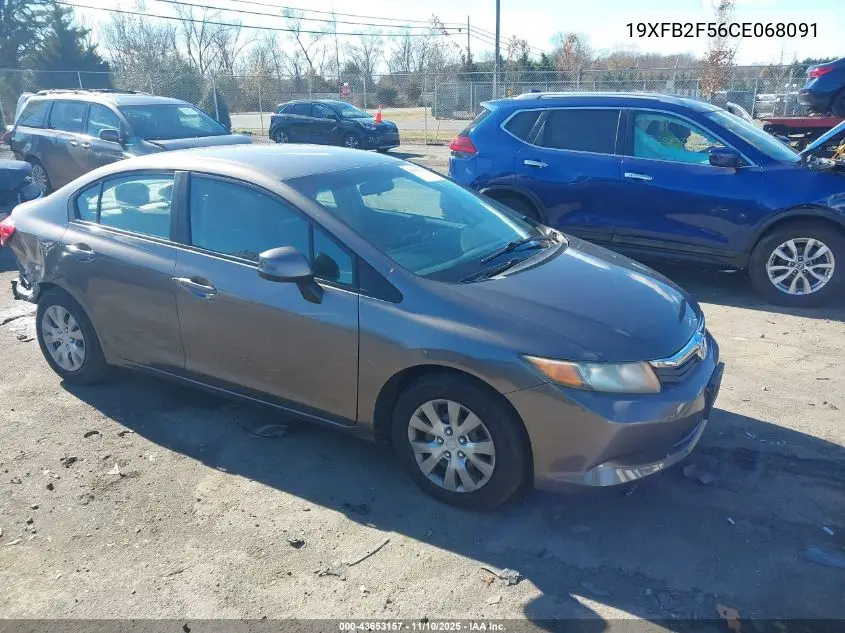 19XFB2F56CE068091 2012 Honda Civic Lx