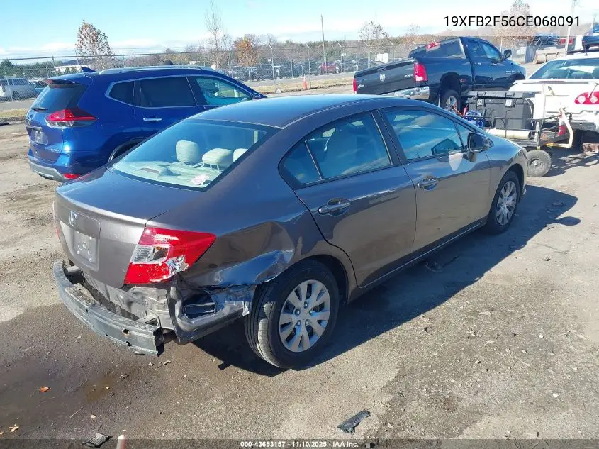 19XFB2F56CE068091 2012 Honda Civic Lx