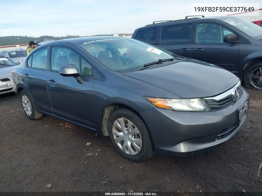 19XFB2F59CE377649 2012 Honda Civic Lx