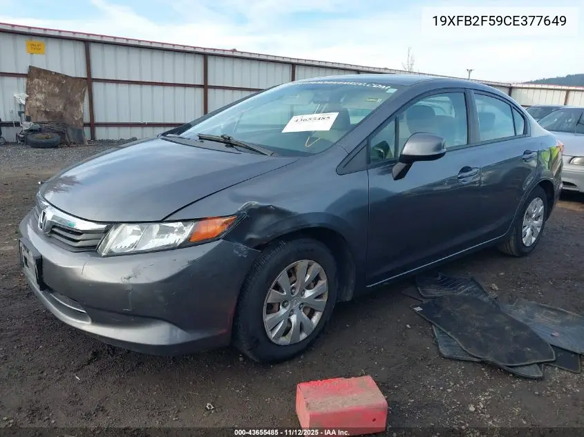 19XFB2F59CE377649 2012 Honda Civic Lx