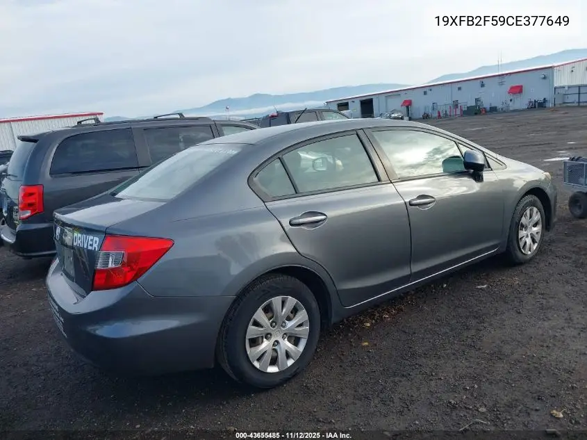 19XFB2F59CE377649 2012 Honda Civic Lx