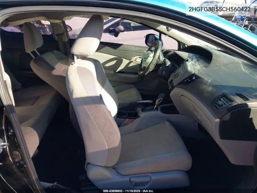 2HGFG3B55CH560422 2012 Honda Civic Lx
