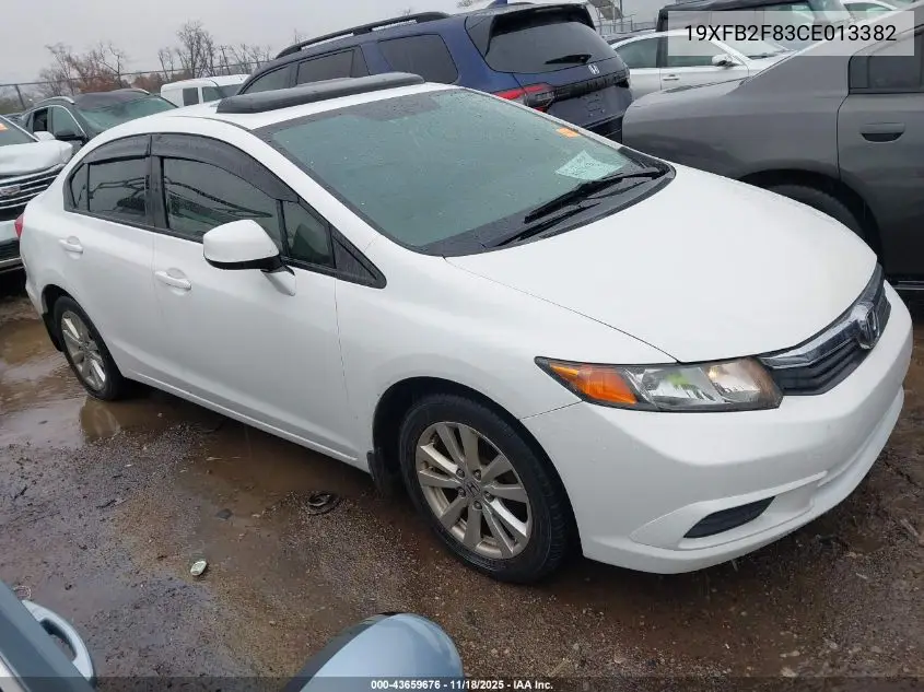 19XFB2F83CE013382 2012 Honda Civic Ex