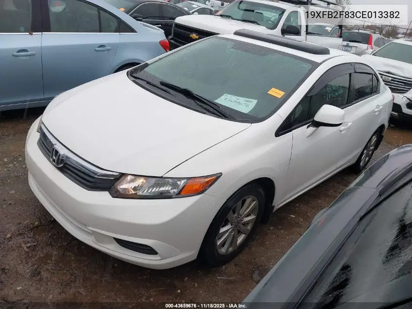 19XFB2F83CE013382 2012 Honda Civic Ex