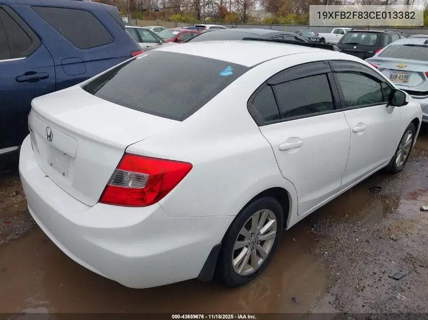 19XFB2F83CE013382 2012 Honda Civic Ex